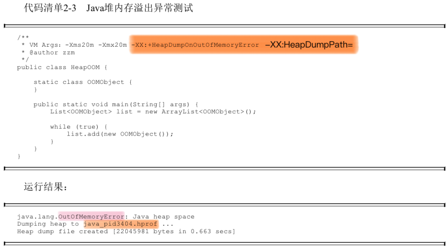 Java堆内存溢出异常测试