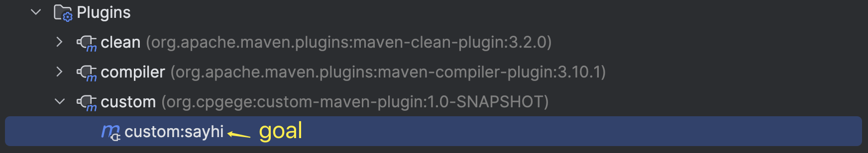 Maven Executable Goal
