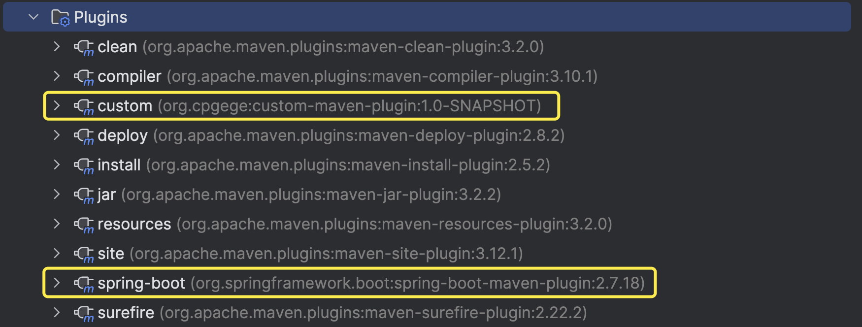 Maven 插件命名